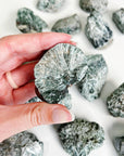 SERAPHINITE - RAW - 2025 vibes, 33 bday, 444 sale, Black Friday sale, holiday sale, new beginnings, new beginnings gift bundle, new year sale, raw crystal, raw stone, rough crystal, Rough Stone, seraphinite - The Mineral Maven
