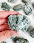 SERAPHINITE - RAW - 2025 vibes, 33 bday, 444 sale, Black Friday sale, holiday sale, new beginnings, new beginnings gift bundle, new year sale, raw crystal, raw stone, rough crystal, Rough Stone, seraphinite - The Mineral Maven