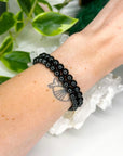 SHUNGITE 6mm - HANDMADE CRYSTAL BRACELET - 10 Dec Inventory, 6mm, black, bracelet, bracelet inventory check, crystal bracelet, Friday the 13th, handmade bracelet, jewelry, June 2025 inventory check, leo, market bracelet, shungite, Wearable - The Mineral Maven