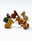 SOAPSTONE CRITTERS (SMALL) - alligator, bear, bird, camel, cat, cobra, coyote, critter, crystal critter, dog, elephant, frog, frog on leaf, hog, horned lizard, horny toad, horse, iguana, lion, new critter drop, pelican, pig, roadrunner, snail, snake, soapstone, tortoise, turtle - The Mineral Maven