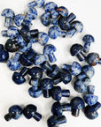 SODALITE MINI MUSHROOM - 33 bday, Black Friday sale, calm gift bundle, career, crystal mushroom, crystals for beginners, emotional support, end of year sale, holiday sale, mini mushroom, mushroom, new year sale, pocket crystal, pocket crystals, pocket stone, sodalite, winter solstice - The Mineral Maven