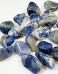 SODALITE TUMBLE - pocket crystal, pocket stone, sodalite, summerween collection, tumble - The Mineral Maven