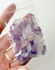 URUGUAYAN AMETHST BAGGIE (30g) - amethyst, baggie, crystal grid, crystal grids, crystals for beginners, raw crystal, raw point, raw stone, Uruguayan amethyst - The Mineral Maven