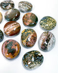 'VEINLESS' OCEAN JASPER PALM STONE (1st QUALITY) - Black Friday sale, emotional support, north carolina gem show, ocean jasper, palm stone, palmstone, veinless, veinless ocean jasper - The Mineral Maven