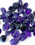 "VIOLET FLAME" AMETHYST TUMBLE - amethyst, Black Friday sale, crystals for beginners, pocket crystal, pocket crystals, pocket stone, spring things, violet flame, violet flame amethyst, winter solstice, zambian amethyst - The Mineral Maven