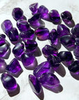 "VIOLET FLAME" AMETHYST TUMBLE - amethyst, Black Friday sale, crystals for beginners, pocket crystal, pocket crystals, pocket stone, spring things, violet flame, violet flame amethyst, winter solstice, zambian amethyst - The Mineral Maven