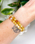 YELLOW AVENTURINE 6mm - HANDMADE CRYSTAL BRACELET - 10 Dec Inventory, 6mm, april astro, august 2025 restock, bracelet, bracelet inventory check, crystal bracelet, fall-o-ween, fall-o-ween bracelets, fire, grief gift bundle, handmade bracelet, jewelry, June 2025 inventory check, market bracelet, springtime, vernal vibes, Wearable, yellow, yellow aventurine - The Mineral Maven