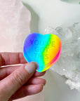 "YOU'VE GOT THIS" HEART STICKER - Black Friday sale, energy tool, heart sticker, merch, sticker, valentines vibes - The Mineral Maven