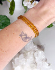 ZAMBIAN CITRINE 4mm - PRE-MADE CRYSTAL BRACELET - 4mm, bracelet, citrine, crystal bracelet, crystals for beginners, good luck + abundance, handmade bracelet, jewelry, June 2025 inventory check, leo, natural citrine, smoky citrine, tucson mini drop, Wearable, yellow, zambian citrine - The Mineral Maven
