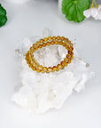 ZAMBIAN CITRINE 6mm - PRE-MADE CRYSTAL BRACELET - 6mm, bracelet, citrine, crystal bracelet, crystals for beginners, good luck + abundance, handmade bracelet, jewelry, June 2025 inventory check, leo, natural citrine, smoky citrine, tucson mini drop, Wearable, yellow, zambian citrine - The Mineral Maven