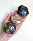 8TH VEIN OCEAN JASPER PALM STONE (1st QUALITY) - 8th vein, Black Friday sale, emotional support, ocean jasper, palm stone, palmstone, tucson update - The Mineral Maven
