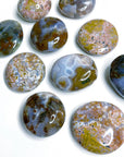 8TH VEIN OCEAN JASPER PALM STONE (1st QUALITY) - 8th vein, Black Friday sale, emotional support, ocean jasper, palm stone, palmstone, tucson update - The Mineral Maven