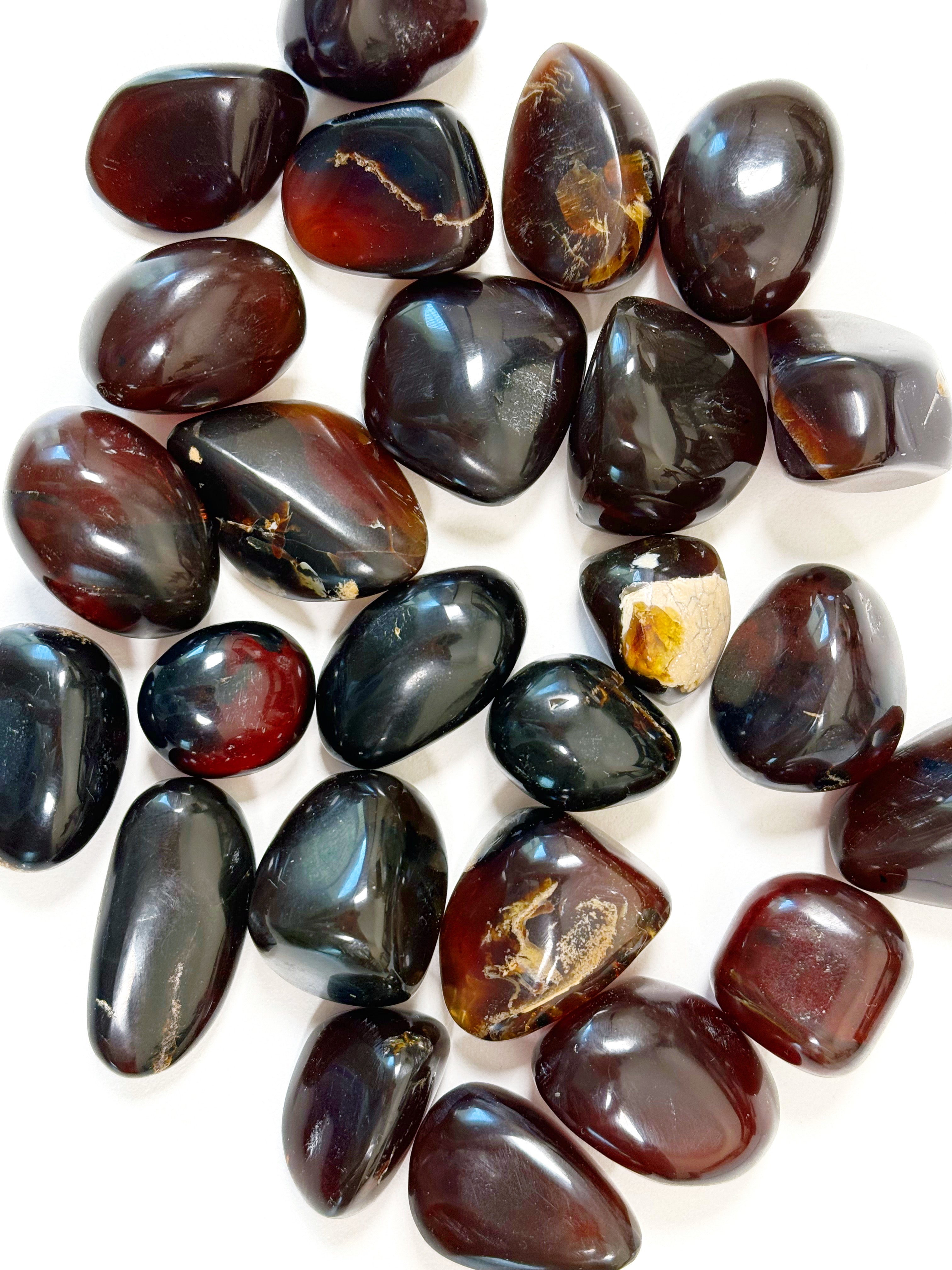 INDONESIAN &quot;BLUE&quot; AMBER TUMBLE