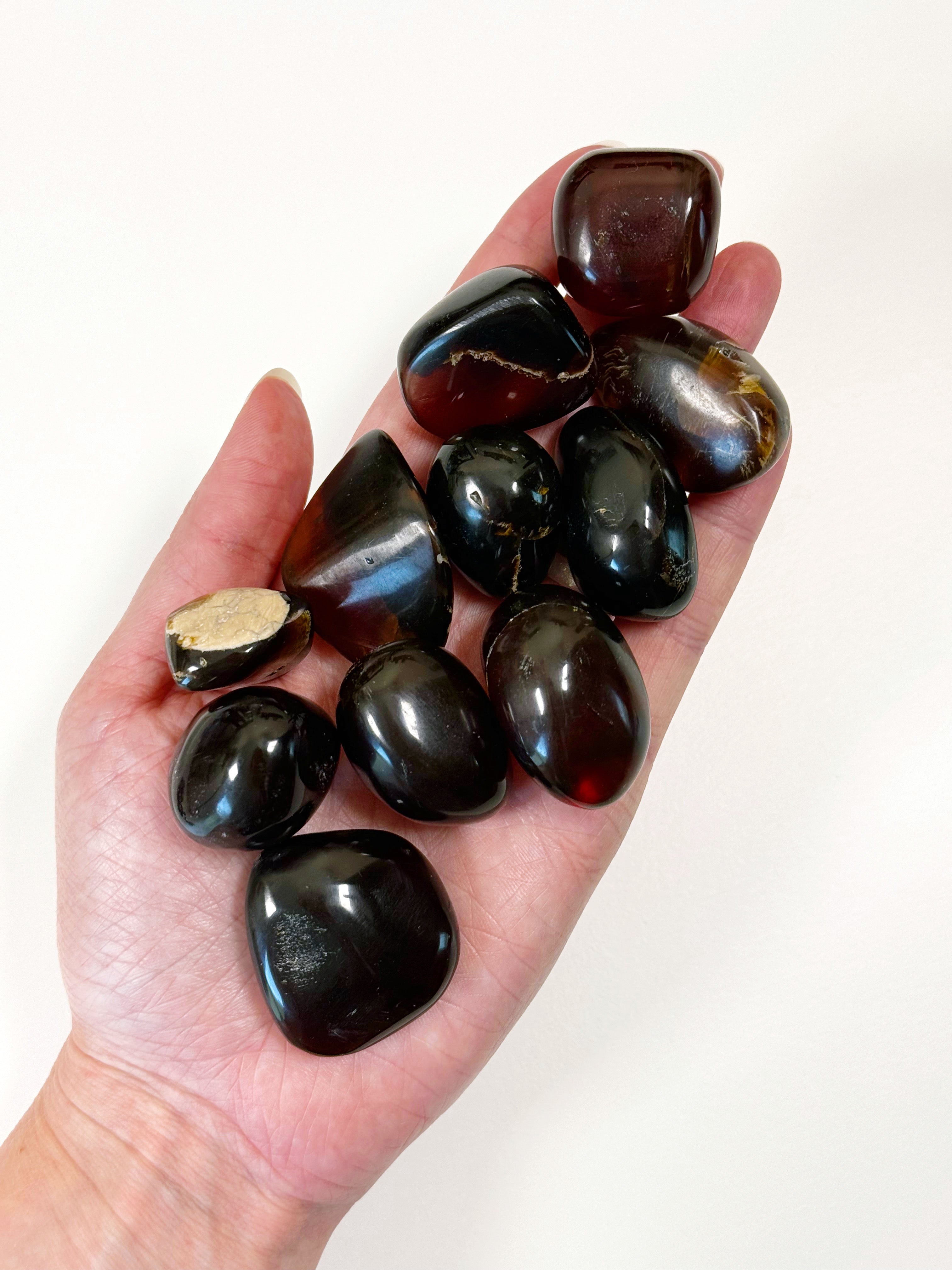 INDONESIAN &quot;BLUE&quot; AMBER TUMBLE