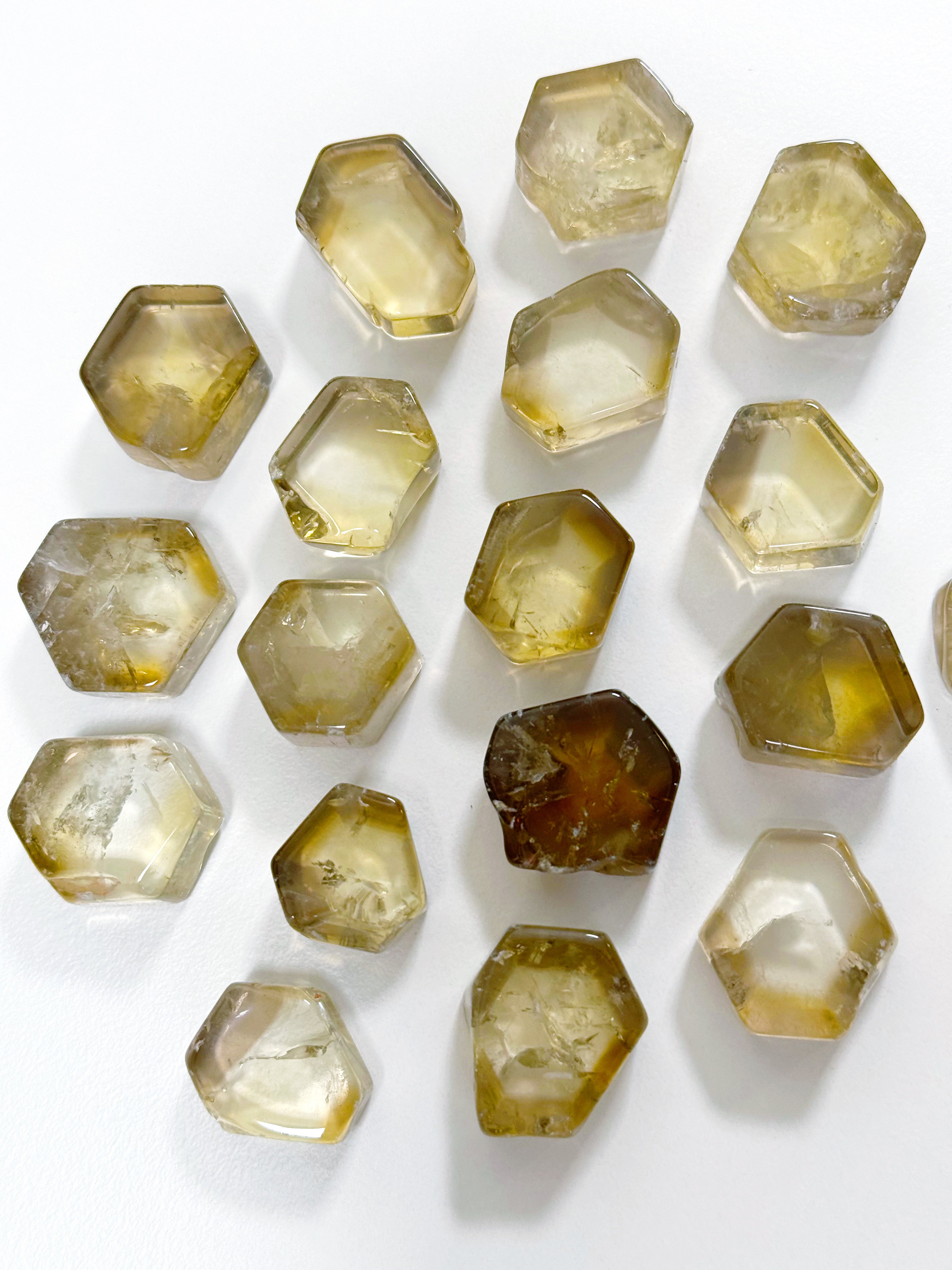 ZAMBIAN CITRINE COIN (POLISHED)