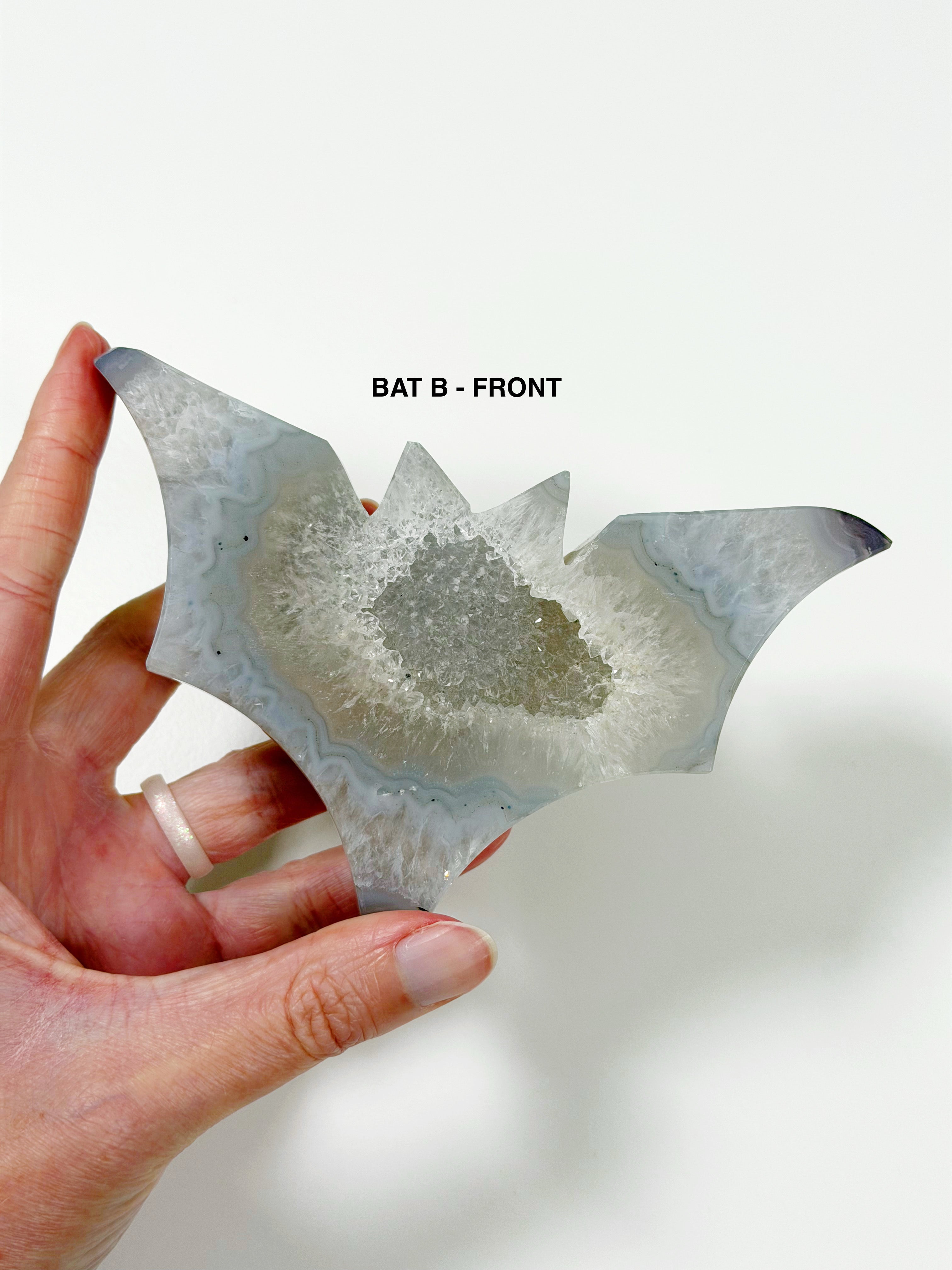 PICK YOUR OWN: DRUZY AGATE BAT