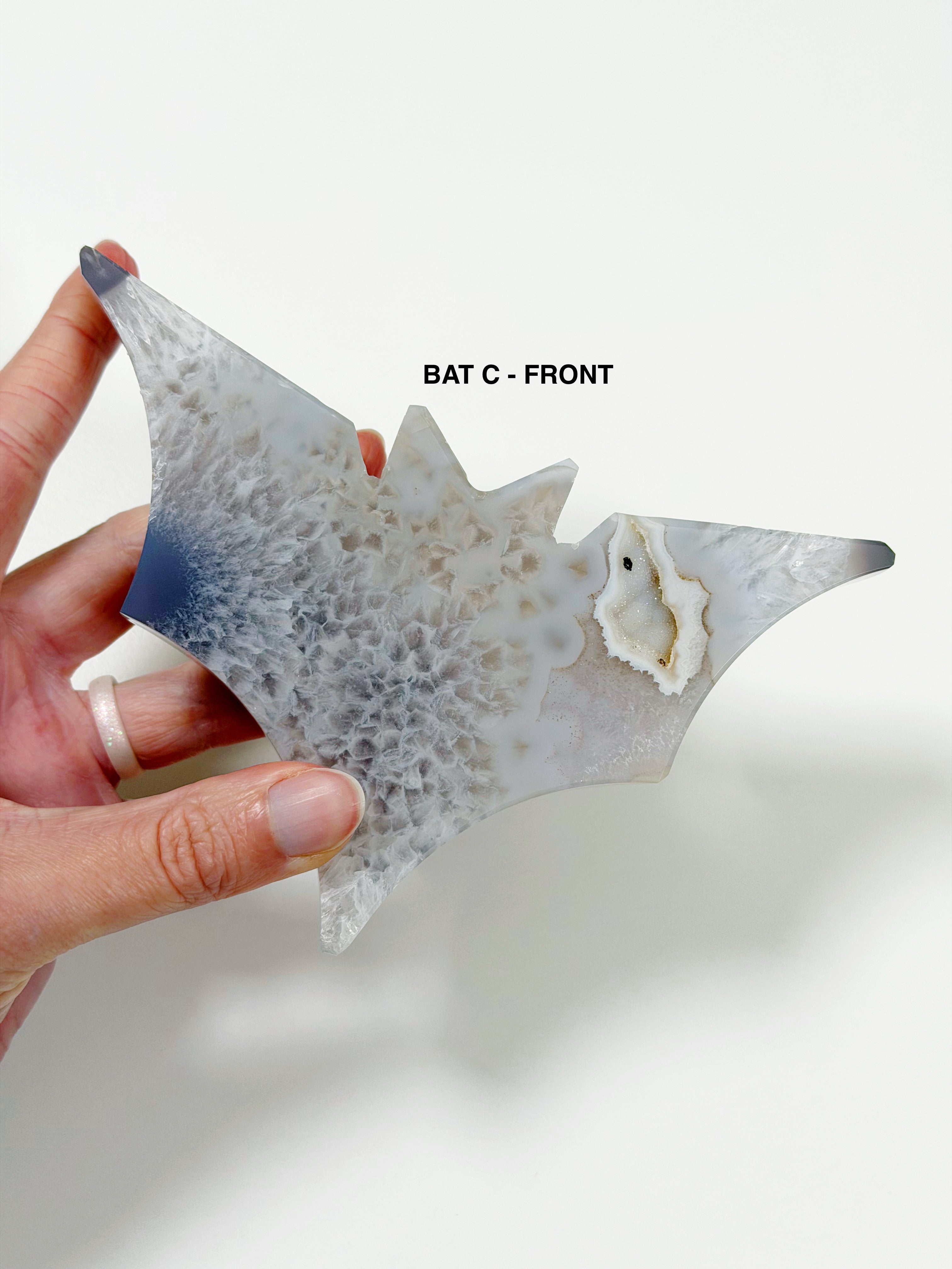 PICK YOUR OWN: DRUZY AGATE BAT