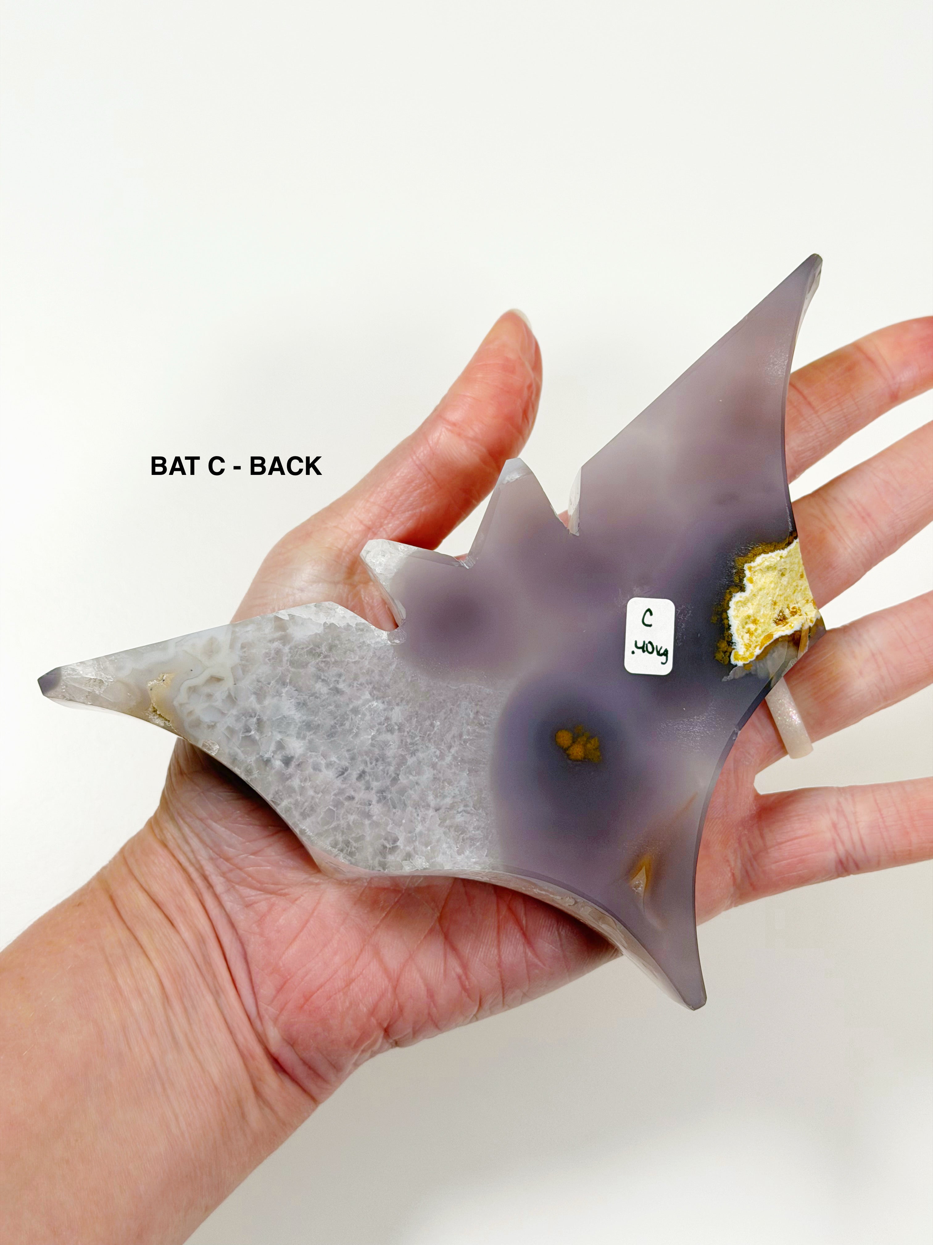 PICK YOUR OWN: DRUZY AGATE BAT