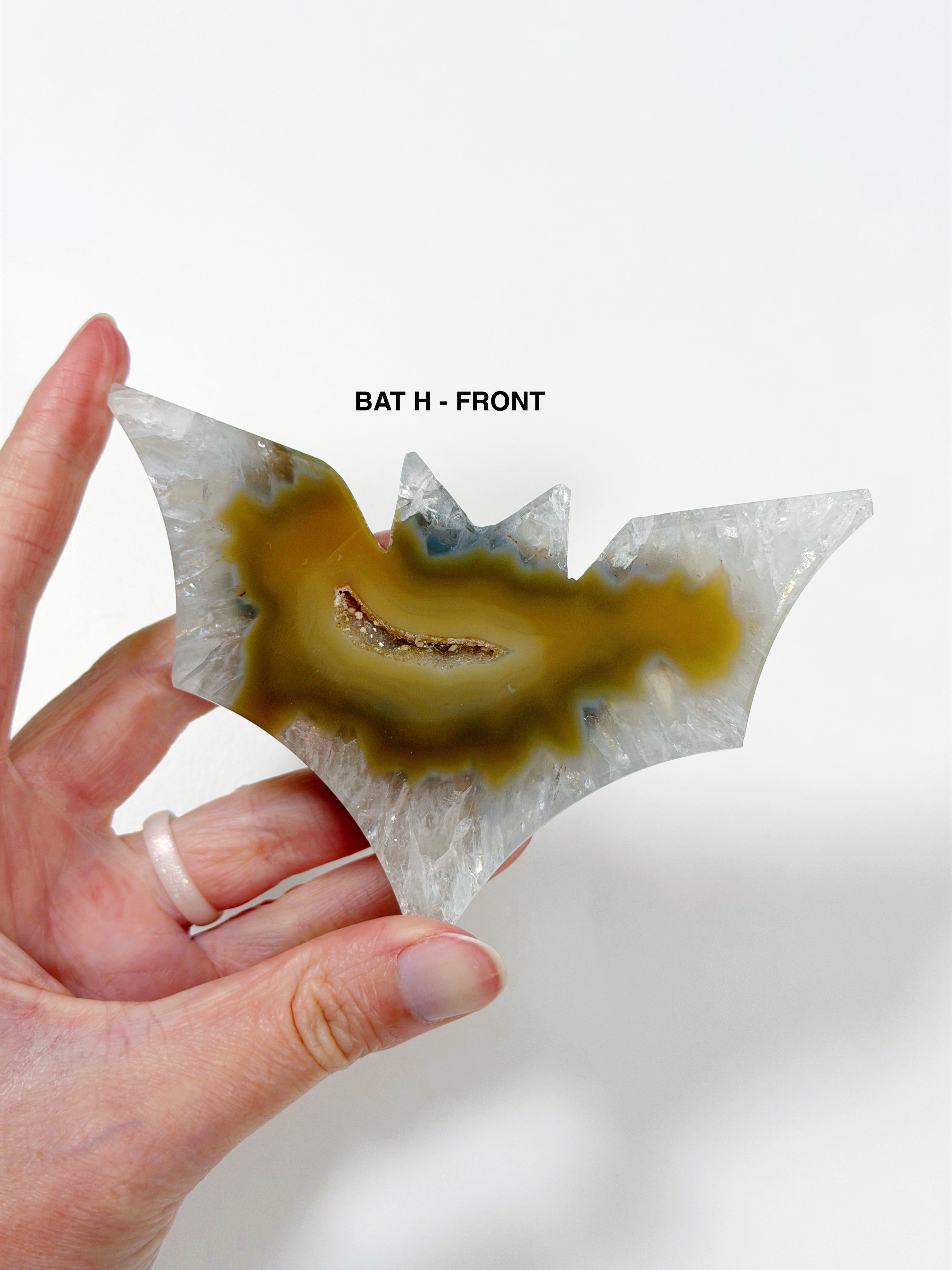 PICK YOUR OWN: DRUZY AGATE BAT