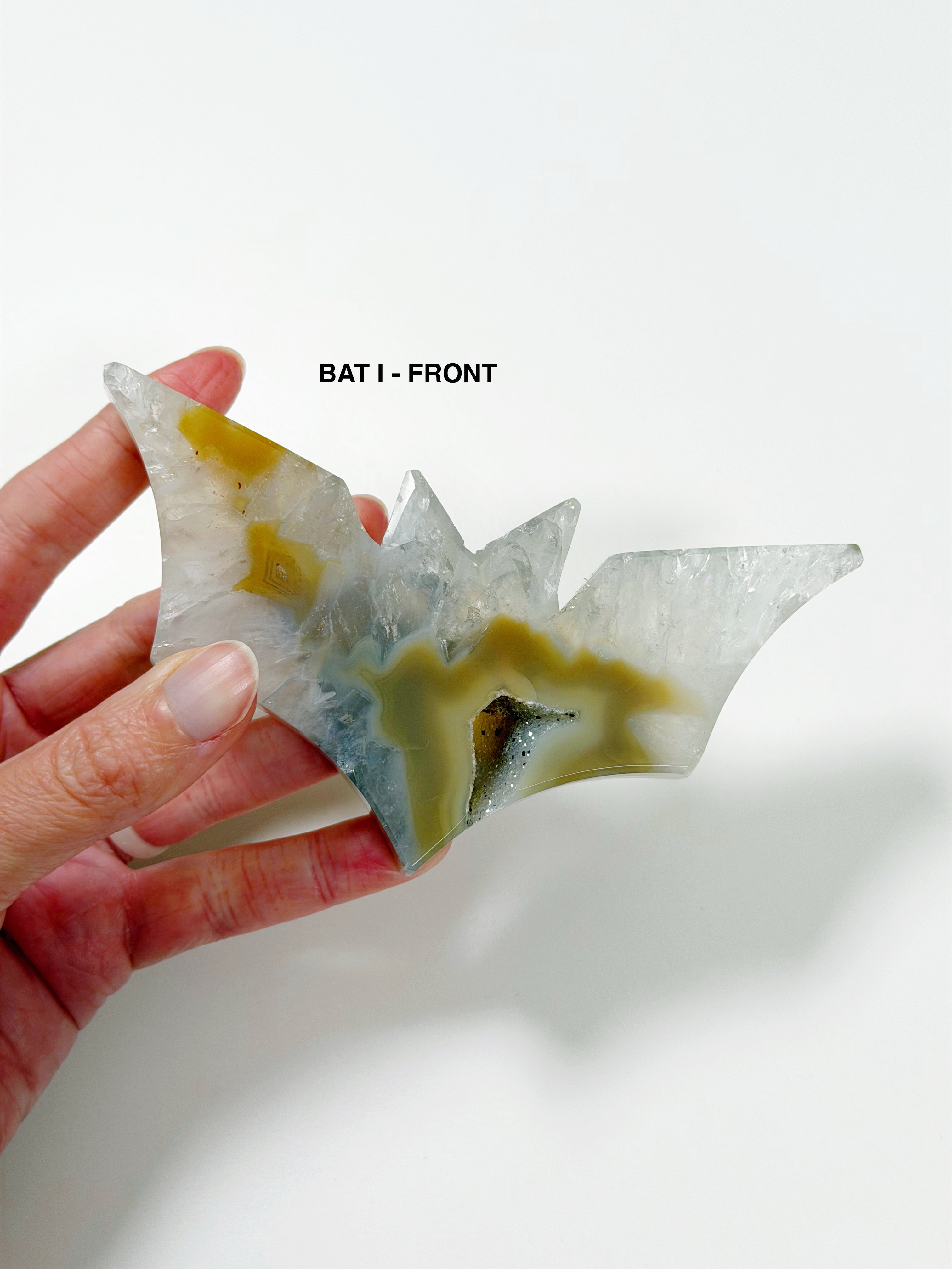 PICK YOUR OWN: DRUZY AGATE BAT
