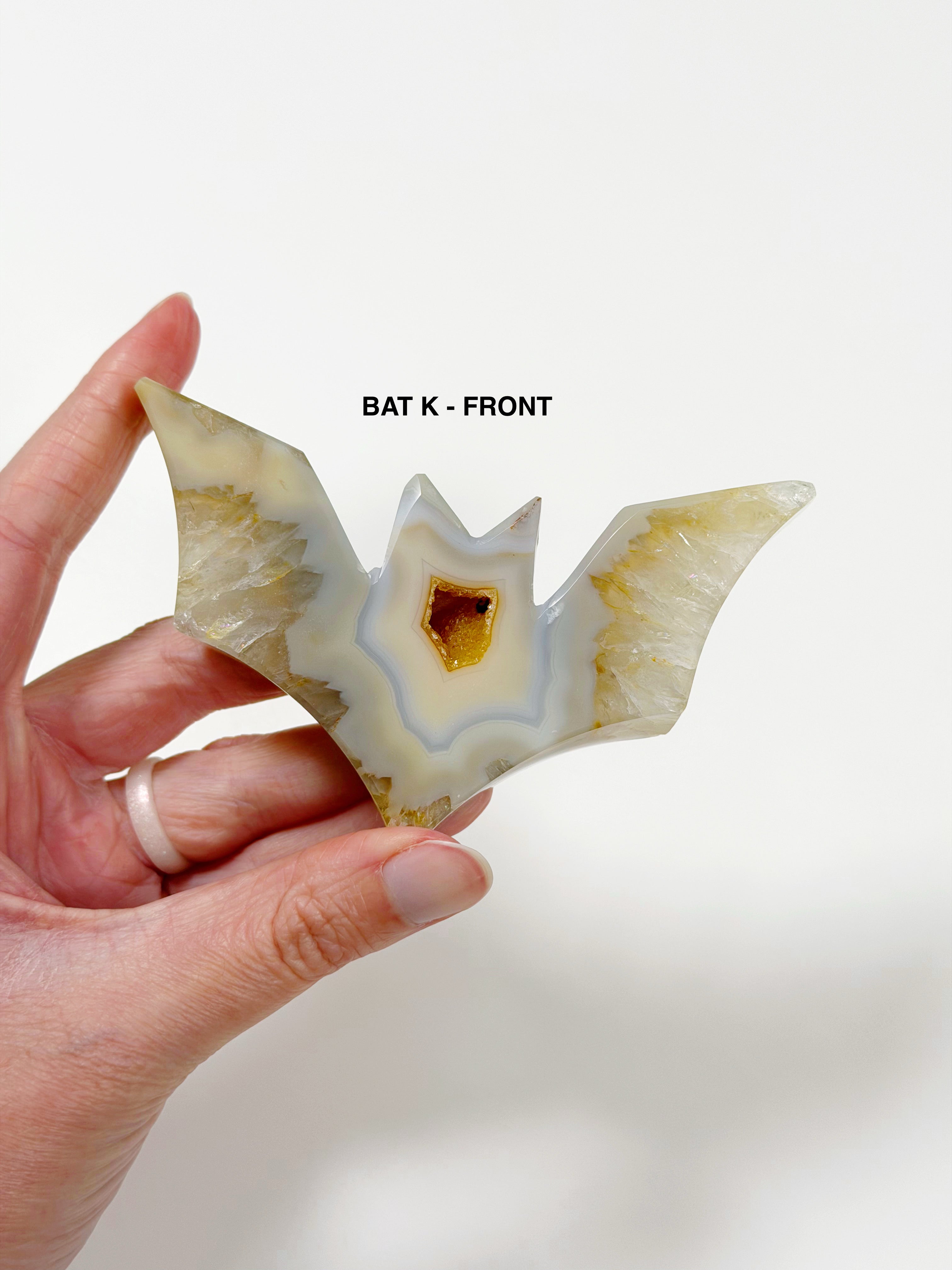 PICK YOUR OWN: DRUZY AGATE BAT
