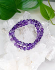 CAPE AMETHYST 6mm - HANDMADE CRYSTAL BRACELET