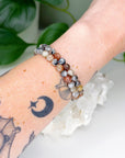 SUNSTONE MOONSTONE (SILVER FLASH) 6mm - HANDMADE CRYSTAL BRACELET