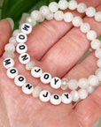 'MOON JOY' MOONSTONE 6mm - HANDMADE CRYSTAL BRACELET