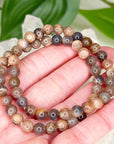 BLACK SUNSTONE 6mm - HANDMADE CRYSTAL BRACELET