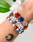 ROCKET'S RED GLARE COLLECTION - HANDMADE CRYSTAL BRACELETS (100% SALES TO NDLON)