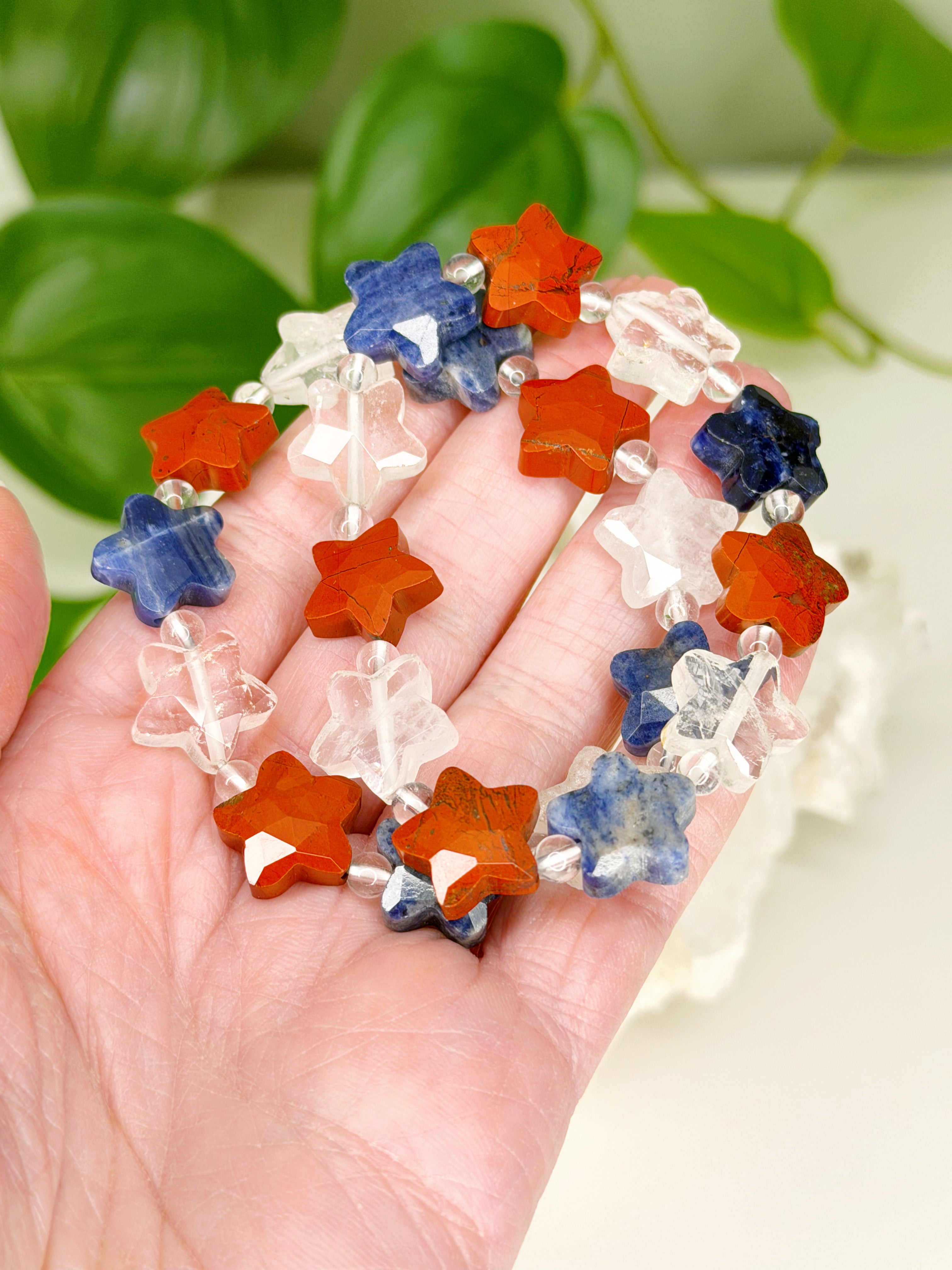 ROCKET'S RED GLARE COLLECTION - HANDMADE CRYSTAL BRACELETS (100% SALES TO NDLON)