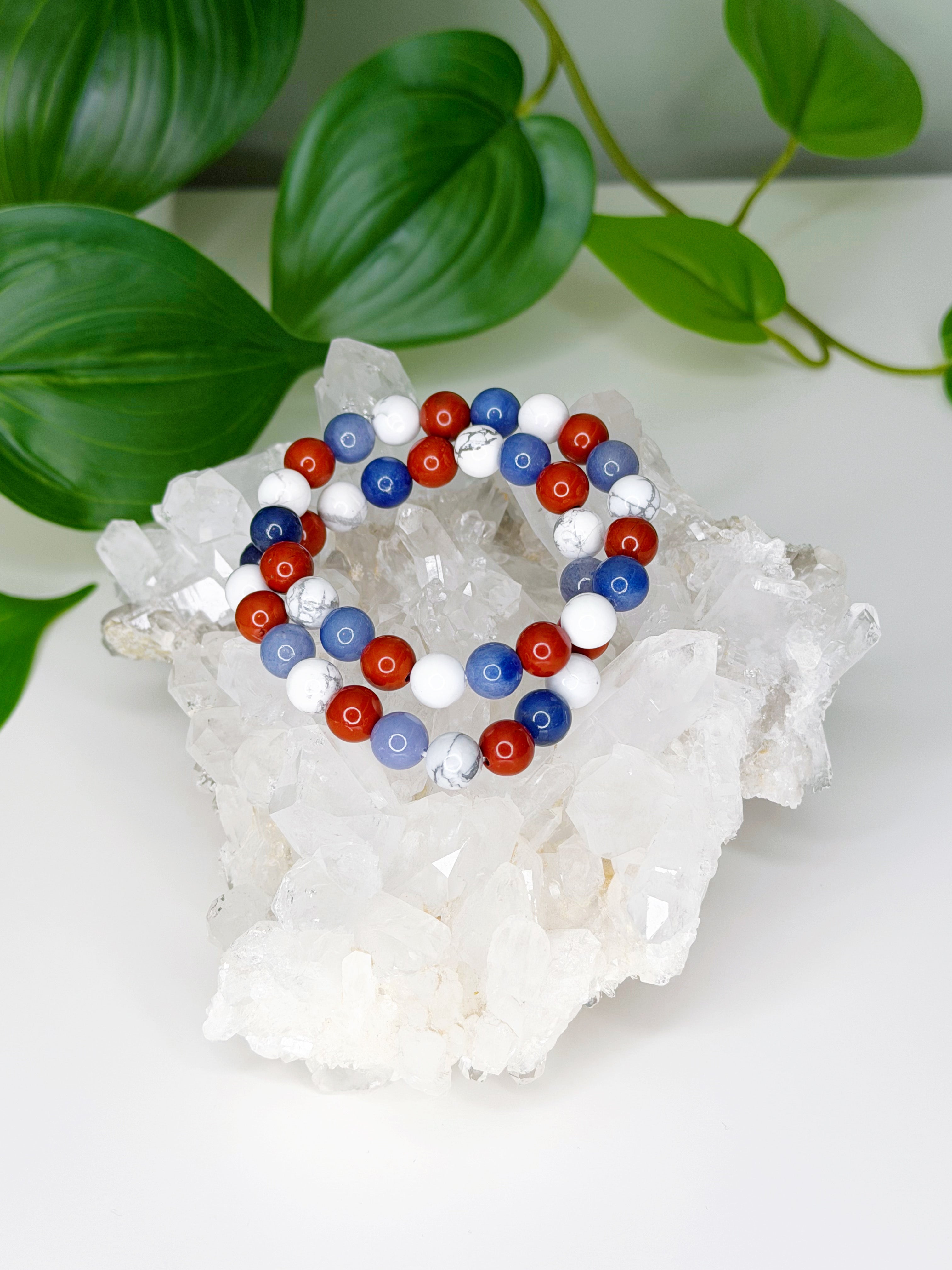 ROCKET'S RED GLARE COLLECTION - HANDMADE CRYSTAL BRACELETS (100% SALES TO NDLON)
