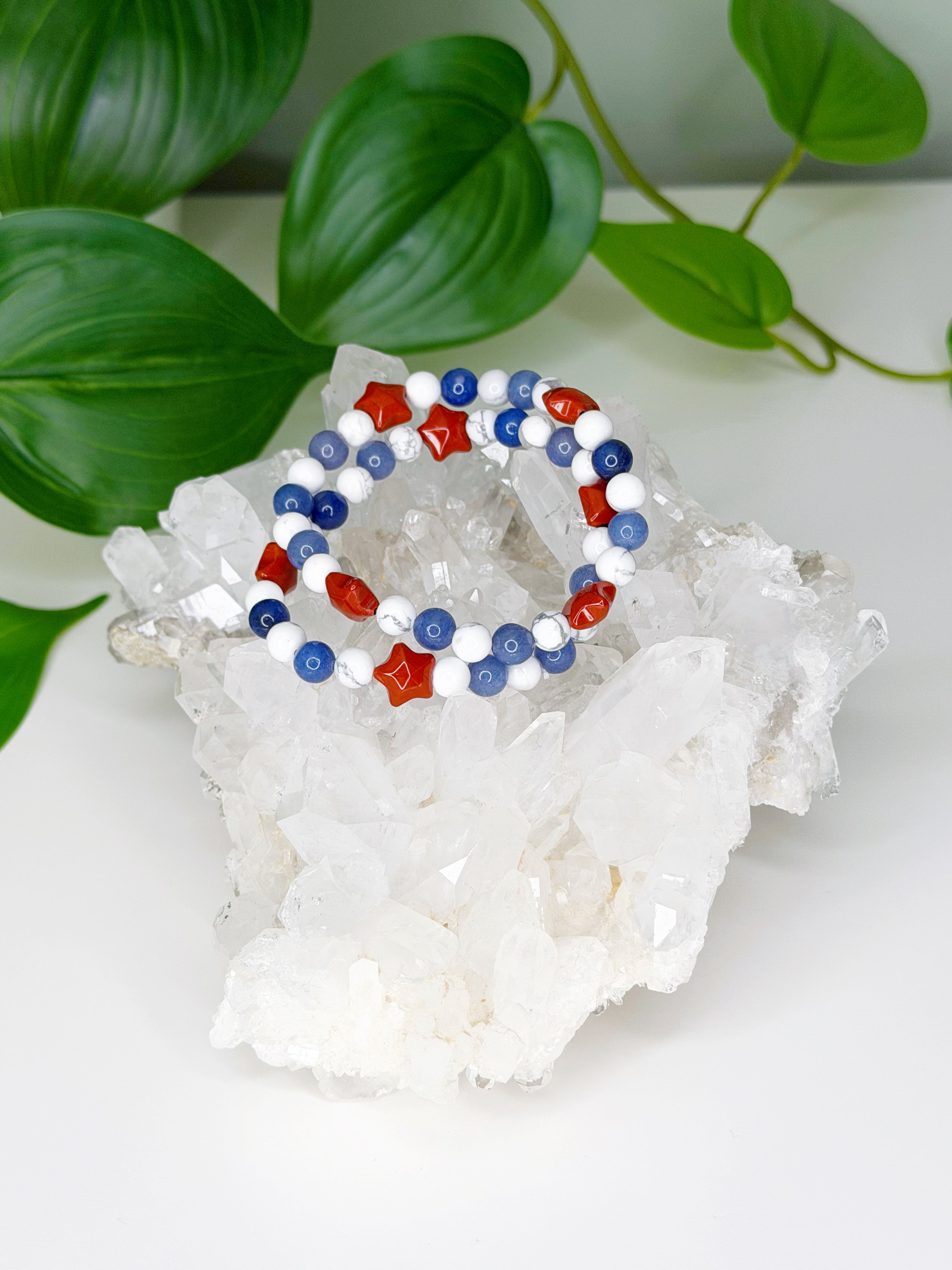 ROCKET'S RED GLARE COLLECTION - HANDMADE CRYSTAL BRACELETS (100% SALES TO NDLON)