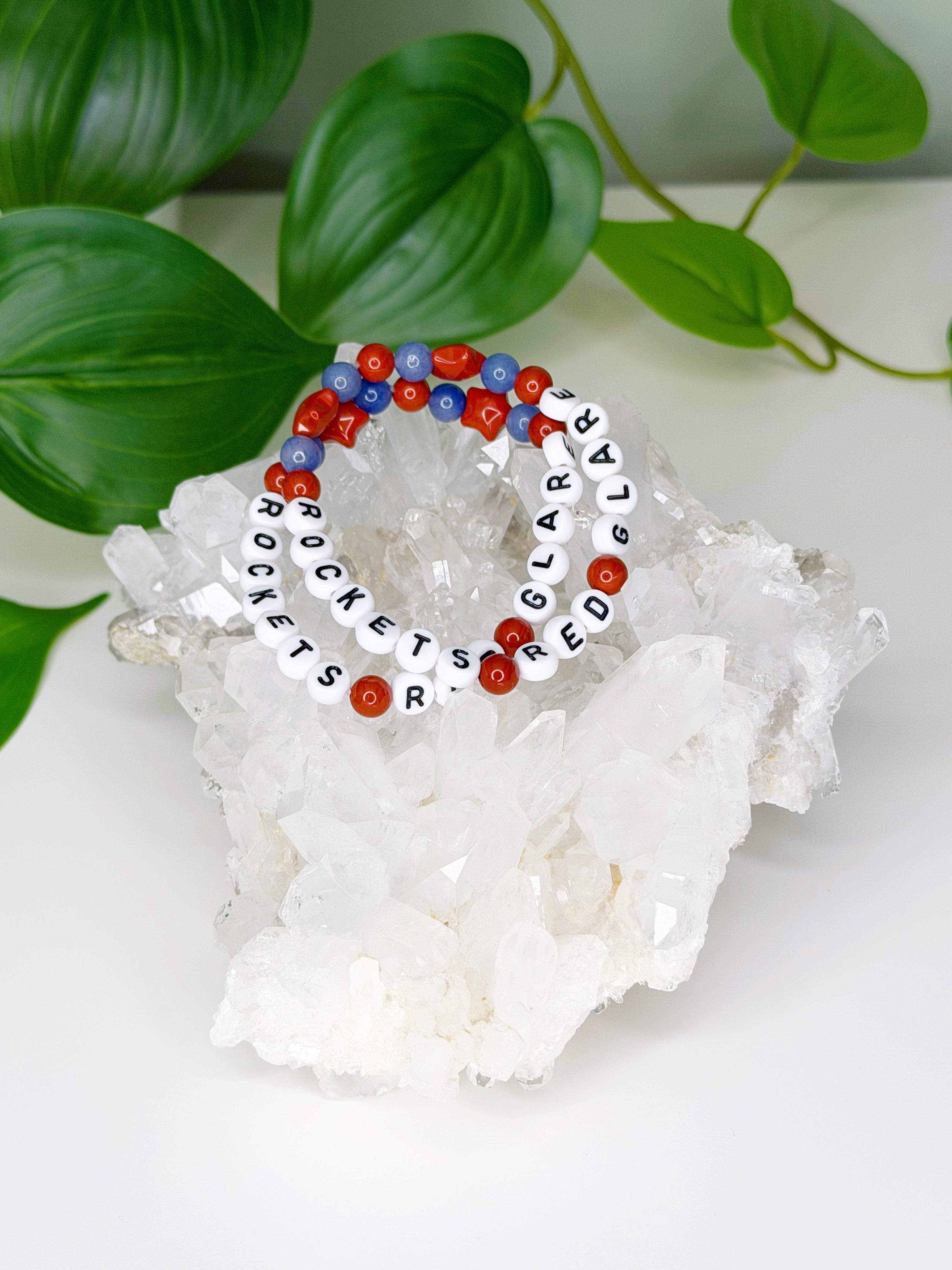 ROCKET'S RED GLARE COLLECTION - HANDMADE CRYSTAL BRACELETS (100% SALES TO NDLON)