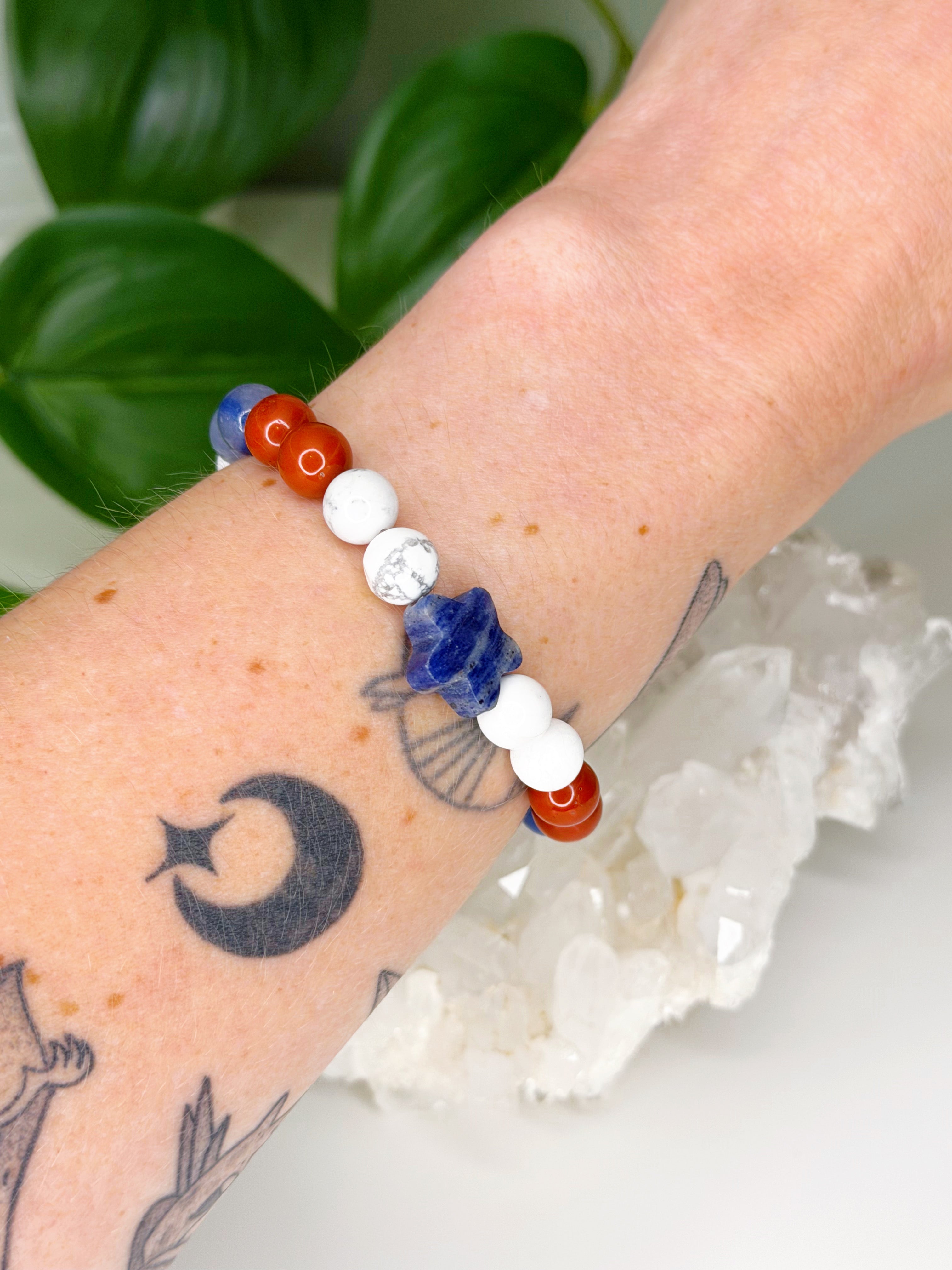 ROCKET'S RED GLARE COLLECTION - HANDMADE CRYSTAL BRACELETS (100% SALES TO NDLON)
