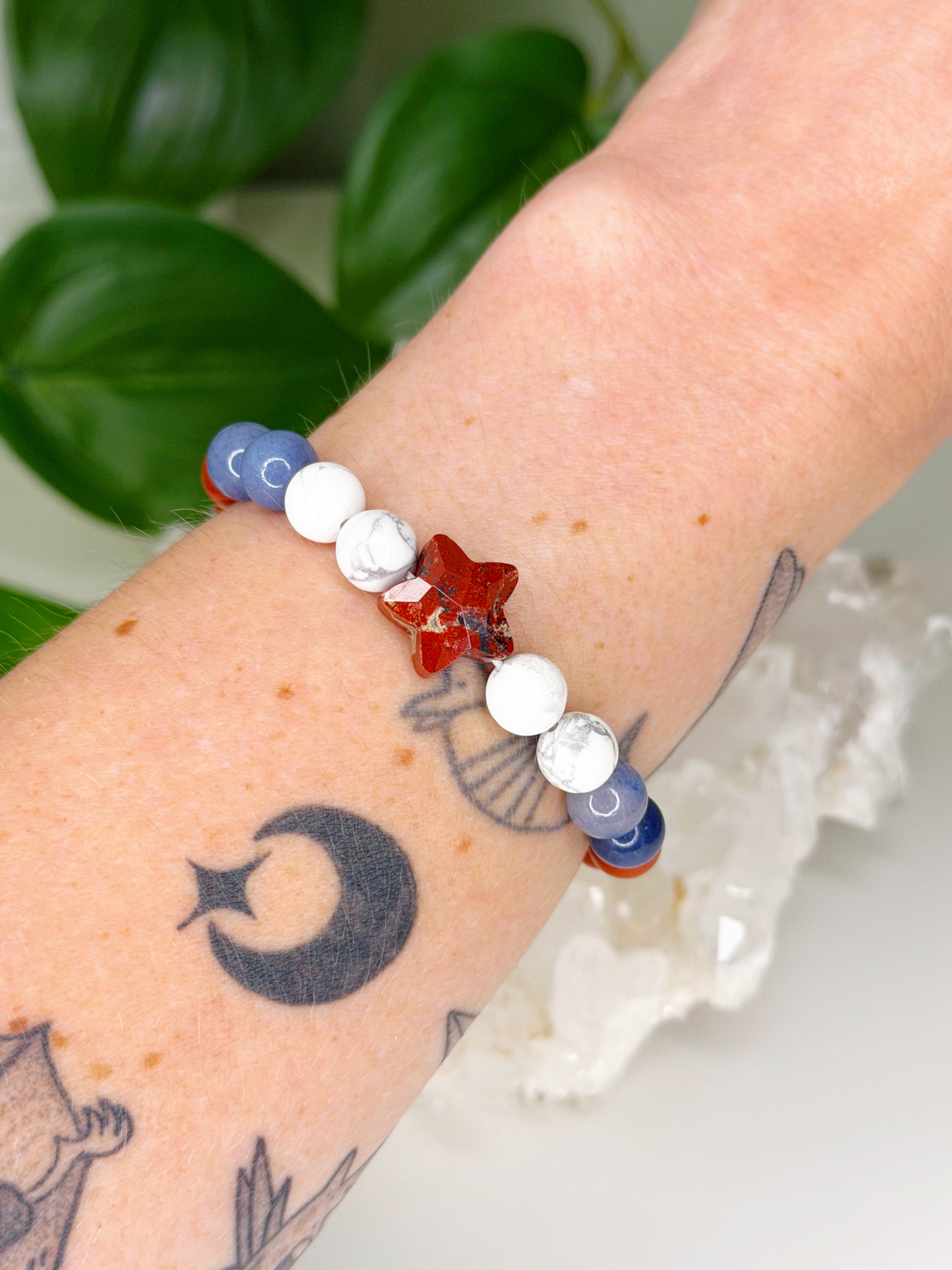 ROCKET'S RED GLARE COLLECTION - HANDMADE CRYSTAL BRACELETS (100% SALES TO NDLON)