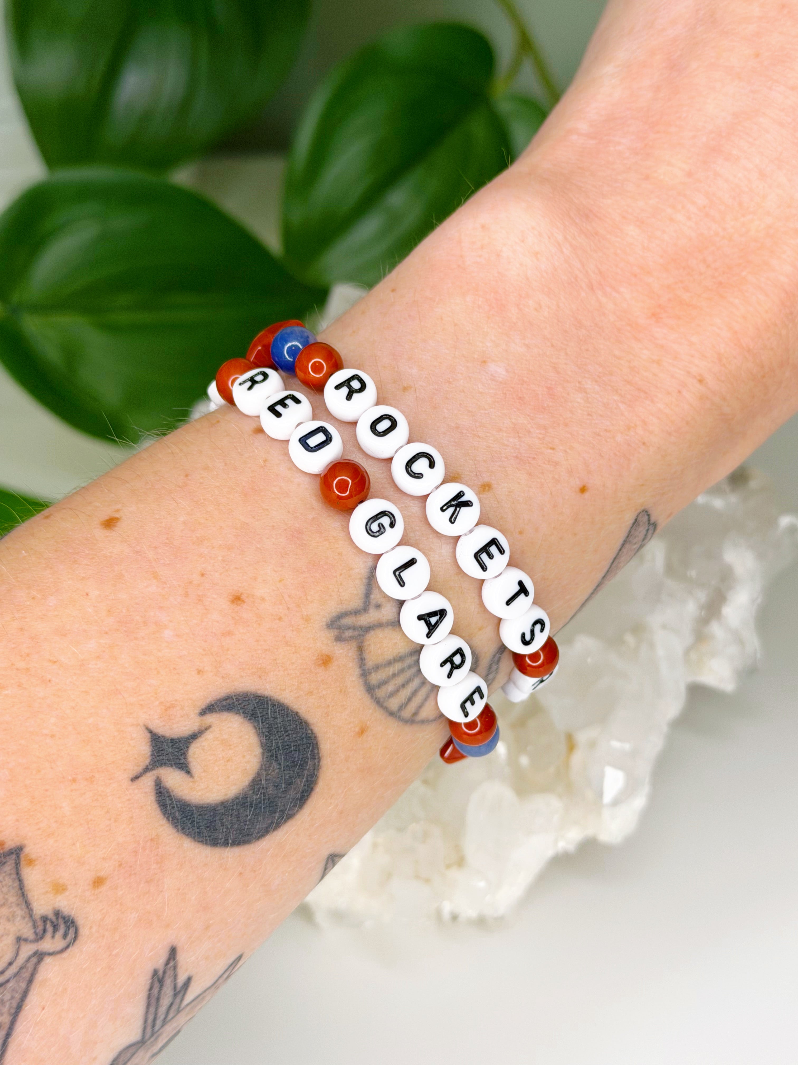 ROCKET'S RED GLARE COLLECTION - HANDMADE CRYSTAL BRACELETS (100% SALES TO NDLON)