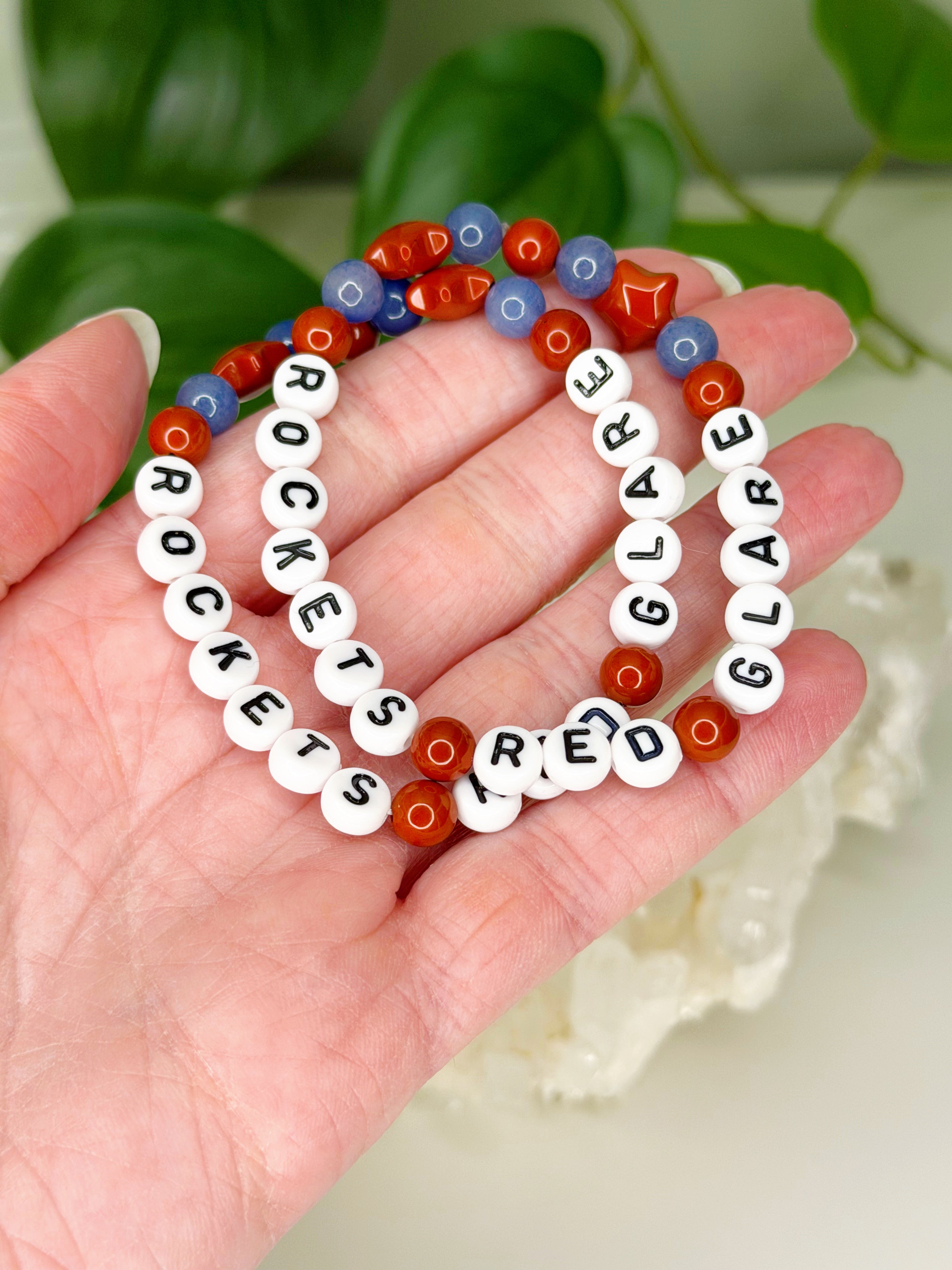 ROCKET'S RED GLARE COLLECTION - HANDMADE CRYSTAL BRACELETS (100% SALES TO NDLON)