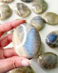 SUNSTONE MOONSTONE PALM STONE