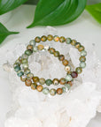 RAINFOREST RHYOLITE 6mm - HANDMADE CRYSTAL BRACELET