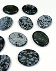 SNOWFLAKE OBSIDIAN THUMBSTONE
