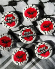FREE PALESTINE BUTTONS (100% SALES TO A FAMILY IN GAZA)