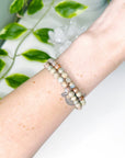 ‘AFRICAN OPAL’ JASPER (FACETED) 6mm - HANDMADE CRYSTAL BRACELET - 6mm, African opal, African opal jasper, agalmatolite, blue, bracelet, crystal bracelet, faceted, focus gift bundle, handmade bracelet, jewelry, market bracelet, recently added, summer vibes, Wearable - The Mineral Maven