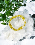 AFRICAN YELLOW OPAL (FACETED) 5mm - HANDMADE CRYSTAL BRACELET - 10 Dec Inventory, 5mm, bracelet, bracelet inventory check, cancer, crystal bracelet, faceted, fall-o-ween, fall-o-ween bracelets, gemini, handmade bracelet, jewelry, June 2025 inventory check, libra, market bracelet, opal, springtime, vernal vibes, Wearable, yellow, yellow opal - The Mineral Maven