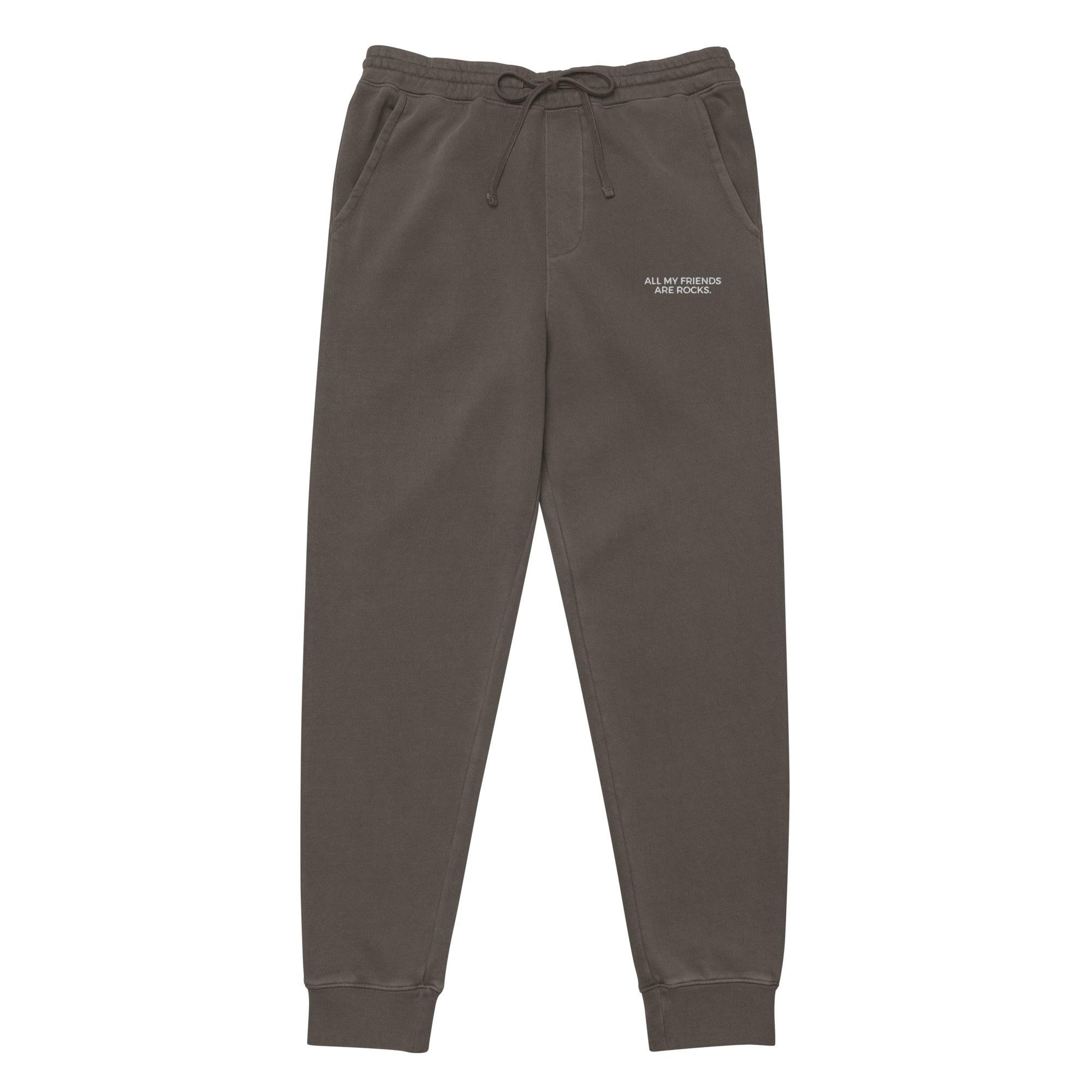 ALL MY FRIENDS ARE ROCKS - PIGMENT-DYED JOGGER SWEATPANTS - apparel - The Mineral Maven