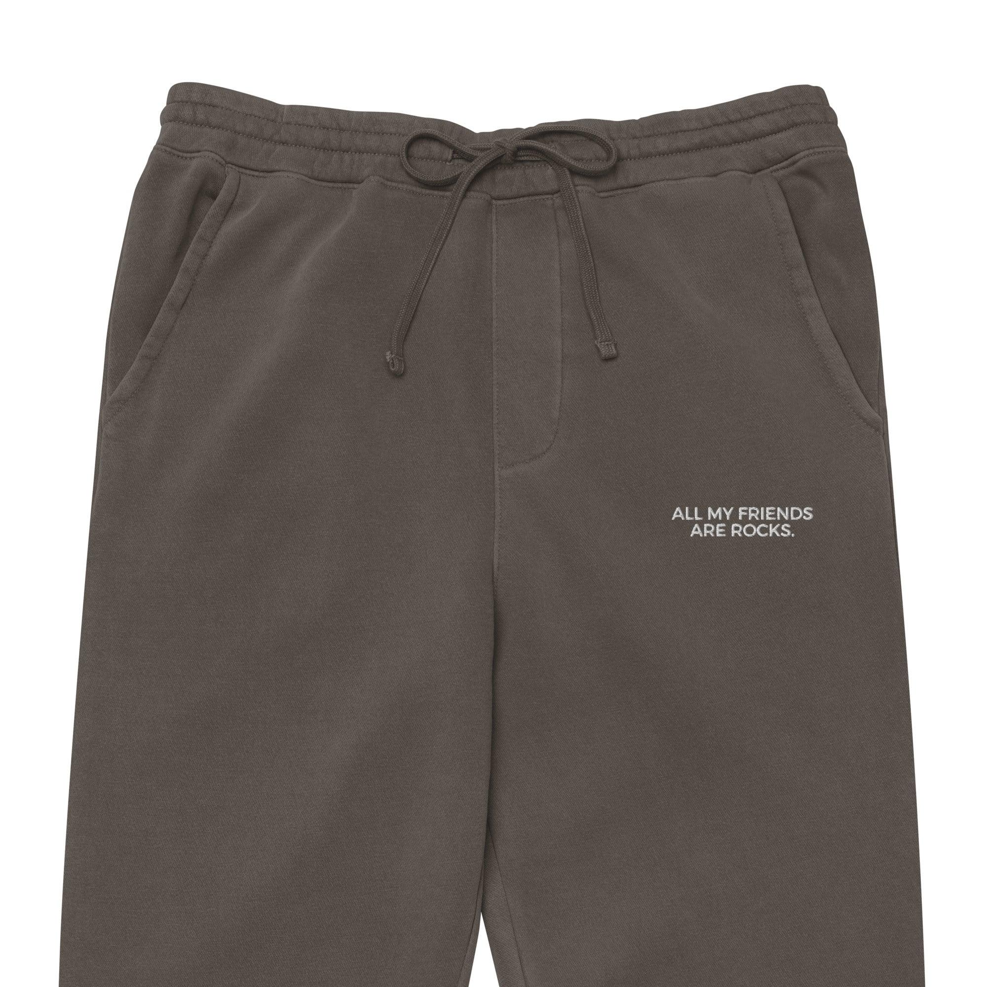 ALL MY FRIENDS ARE ROCKS - PIGMENT-DYED JOGGER SWEATPANTS - apparel - The Mineral Maven