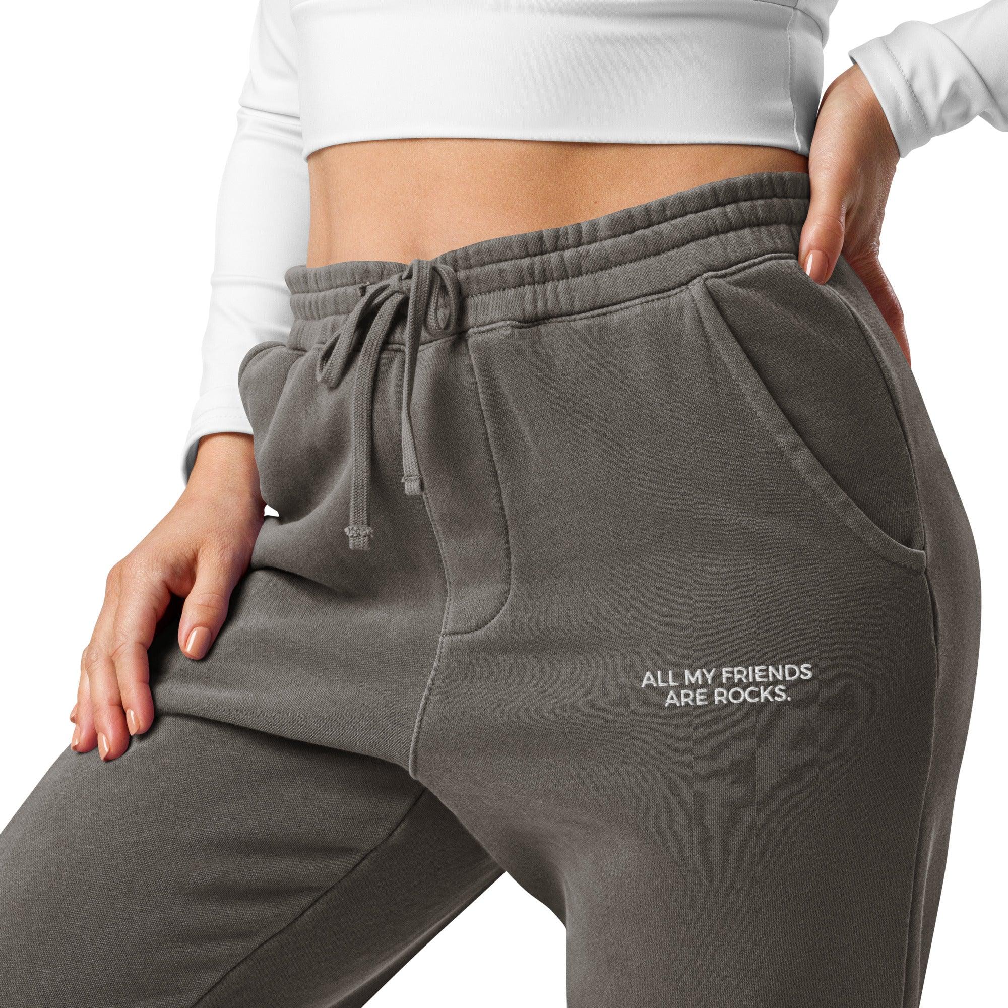 ALL MY FRIENDS ARE ROCKS - PIGMENT-DYED JOGGER SWEATPANTS - apparel - The Mineral Maven