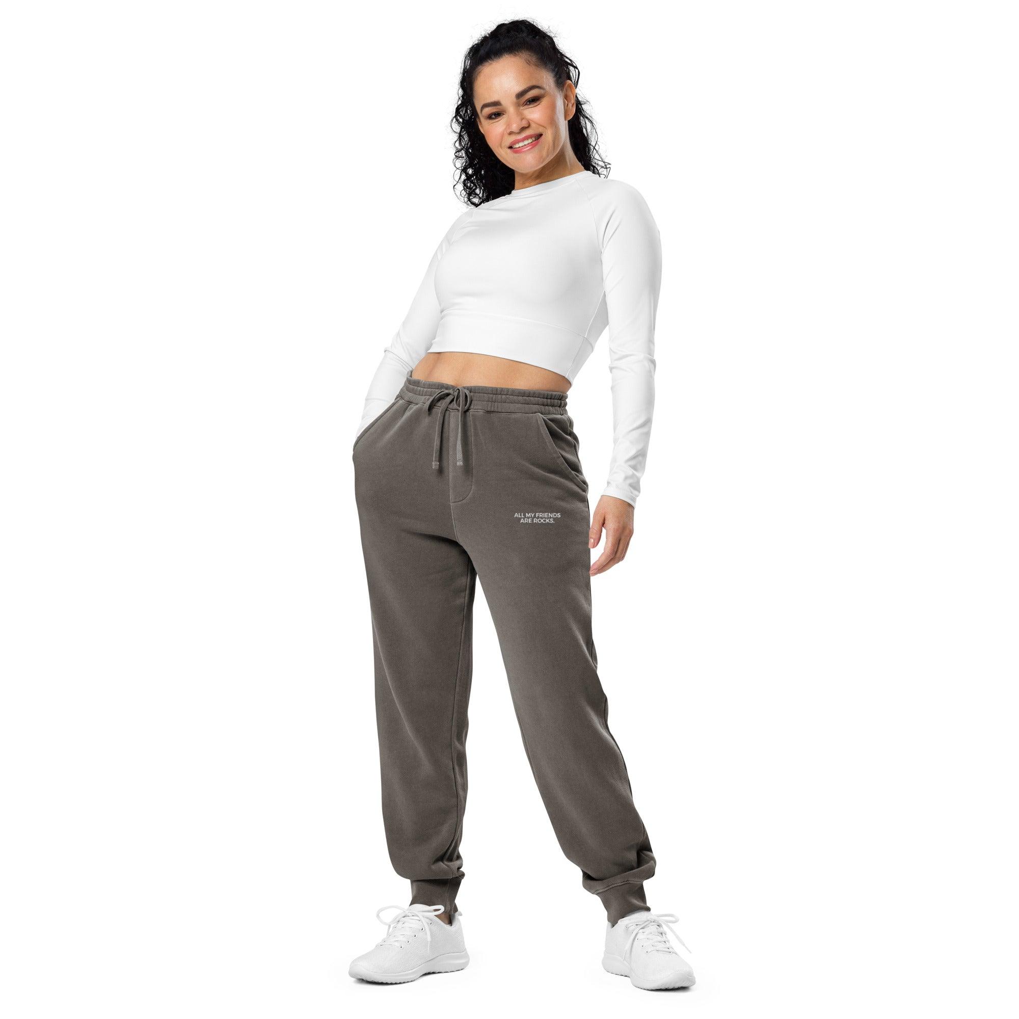ALL MY FRIENDS ARE ROCKS - PIGMENT-DYED JOGGER SWEATPANTS - apparel - The Mineral Maven