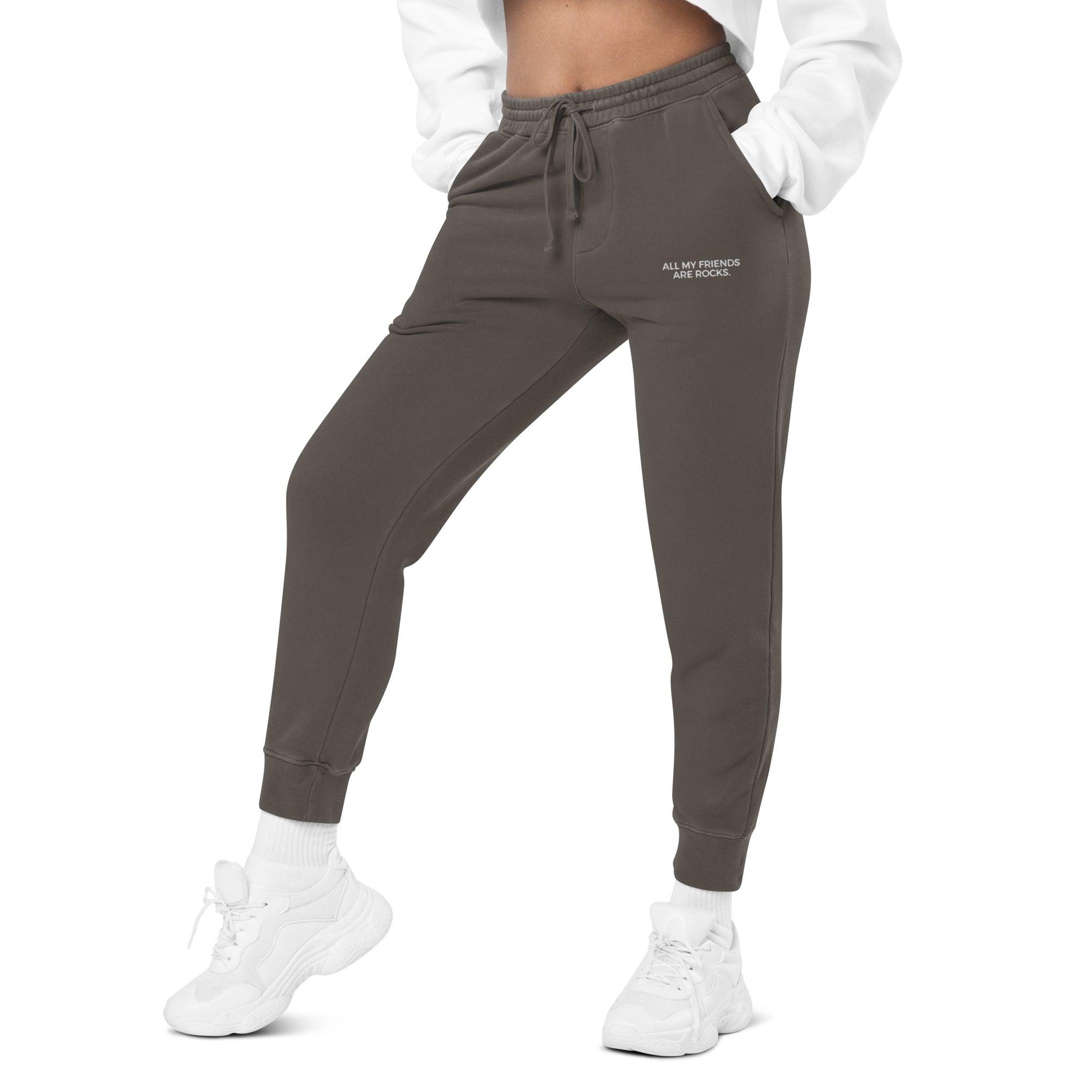 ALL MY FRIENDS ARE ROCKS - PIGMENT-DYED JOGGER SWEATPANTS - apparel - The Mineral Maven