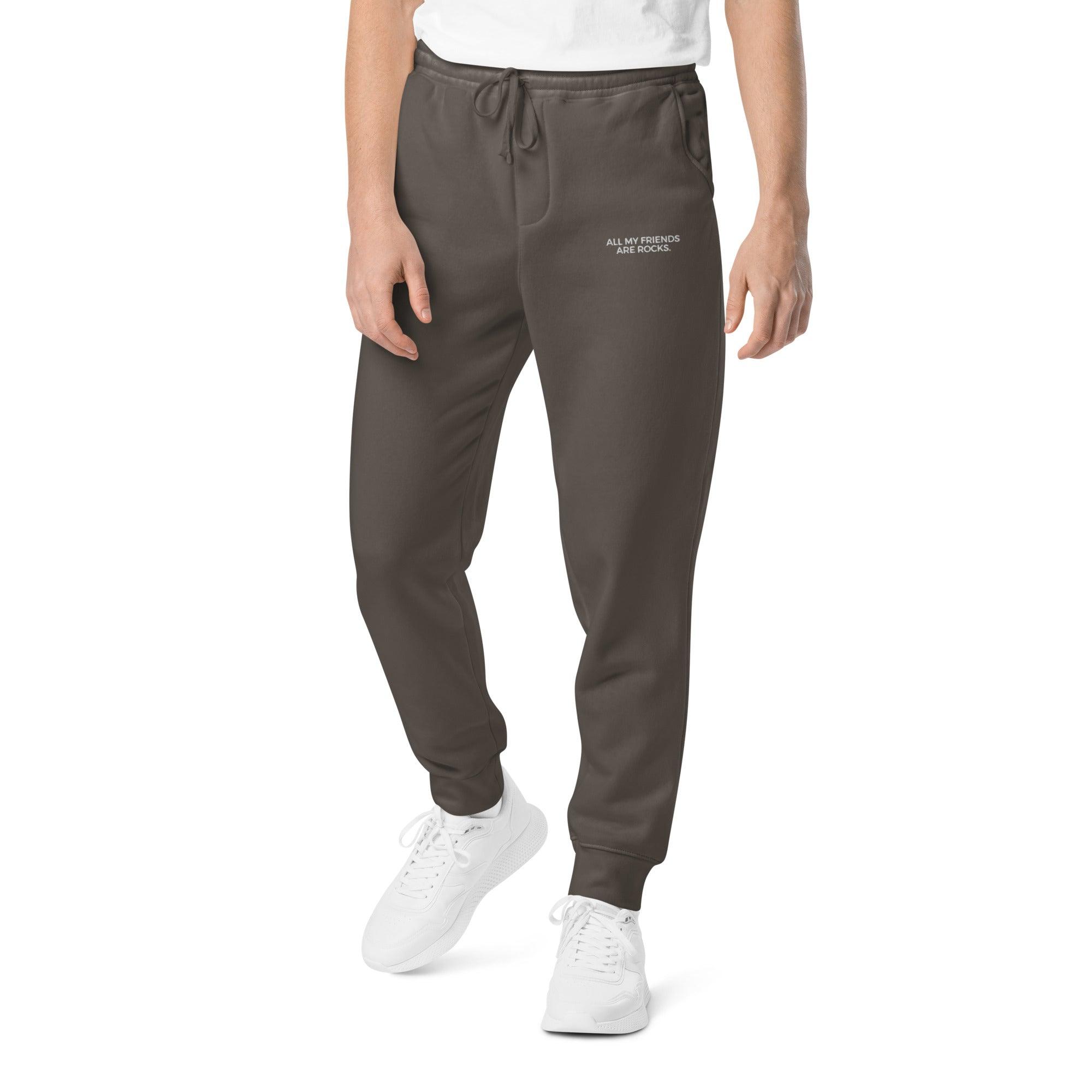 ALL MY FRIENDS ARE ROCKS - PIGMENT-DYED JOGGER SWEATPANTS - apparel - The Mineral Maven